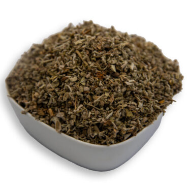 Nutritious and aromatic rubbed sage, perfect for seasoning and enhancing dishes.