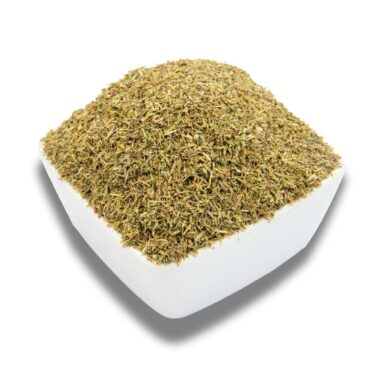 Aromatic dried thyme, perfect for seasoning meats, soups, and Mediterranean dishes.
